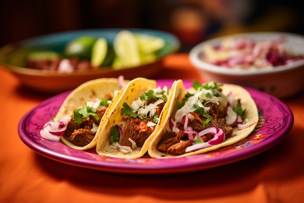 Delicious tacos arrangement