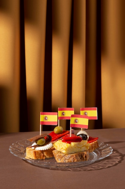 Free Photo delicious tapas food arrangement