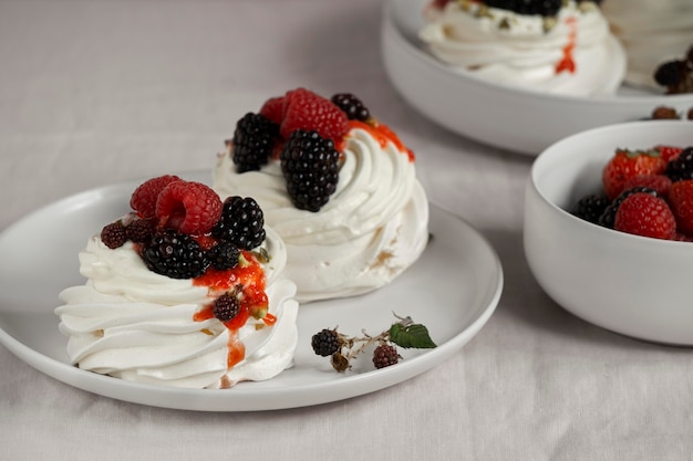 Delicious traditional dessert assortment