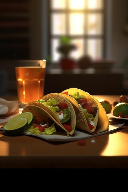 Free photo delicious traditional tacos arrangement