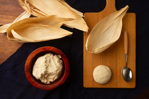 Free photo delicious traditional tamales arrangement