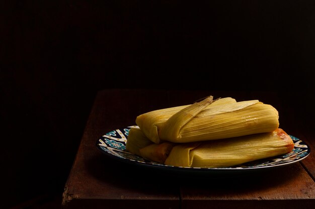 Delicious traditional tamales assortment