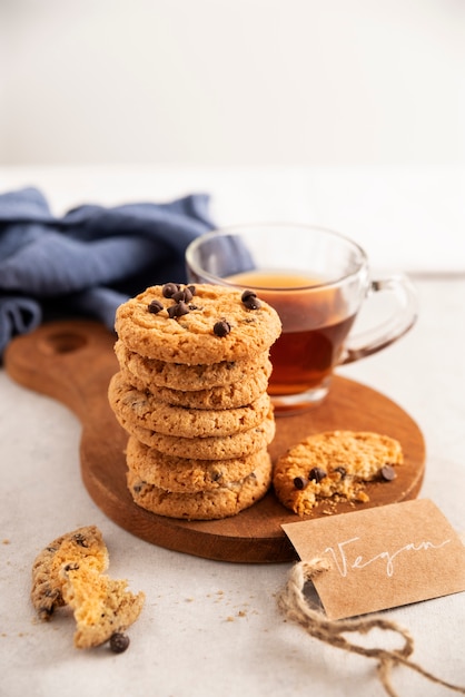 Free photo delicious vegan baked products arrangement