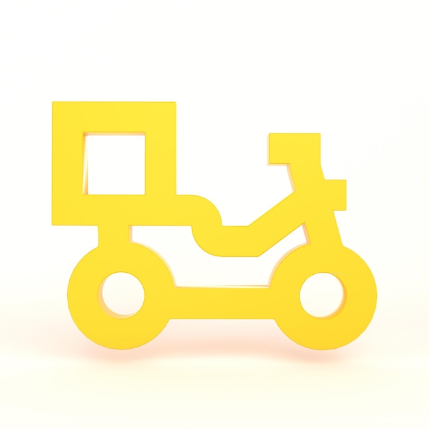 Delivery Icon Front Side With White Background