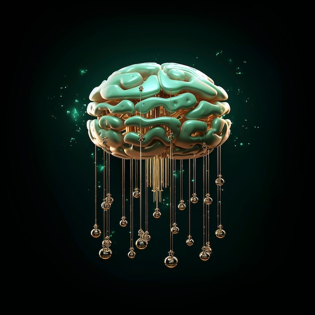 Free photo depiction of human brain or intellect