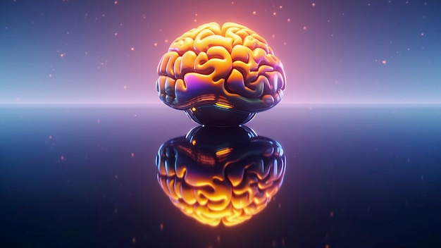 Free Photo depiction of human brain or intellect