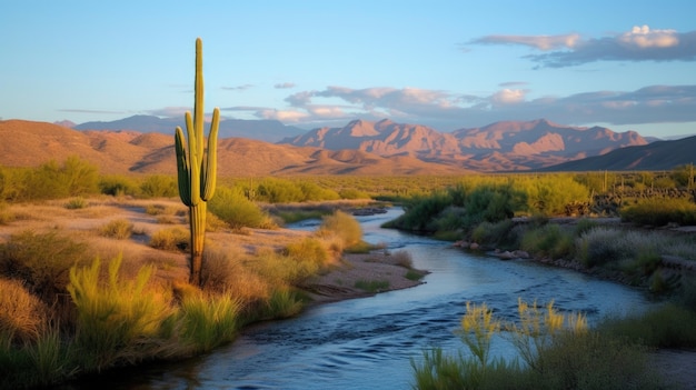 Free photo desert cacti in nature