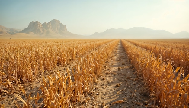 Free Photo deserted landscape of dry land