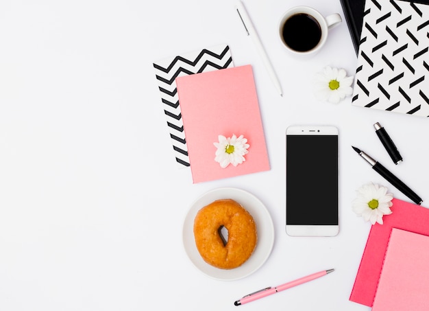 Desk with objects