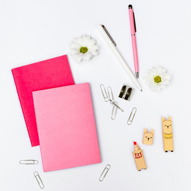 Desk with objects