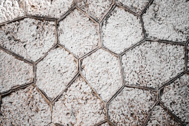 Free photo detail of grey stones wall