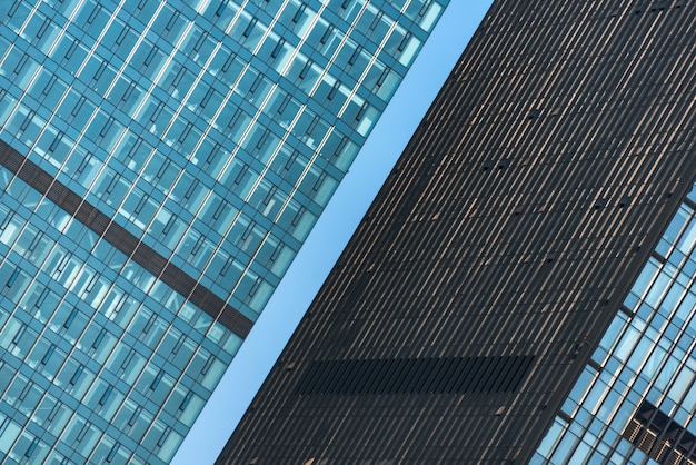 Free Photo detail shot of skyscrapers