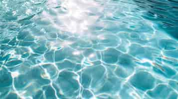 Free photo a detailed image showcasing the crystalclear water of a pool highlighting its refreshing