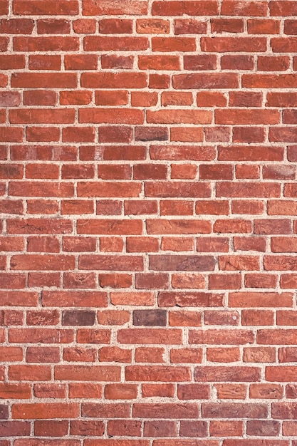 Detailed red brick wall background texture copy space