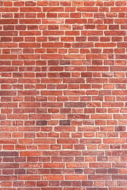 Detailed red brick wall background texture copy space