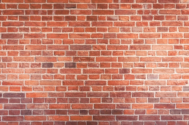 Detailed red brick wall background texture copy space