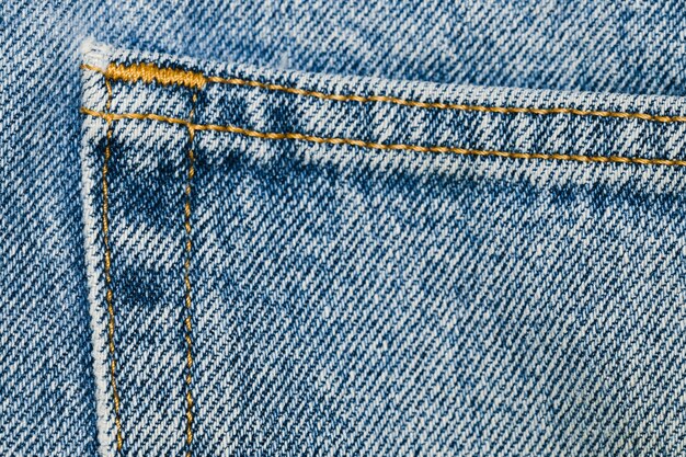 Free photo details on blue jeans pocket close-up