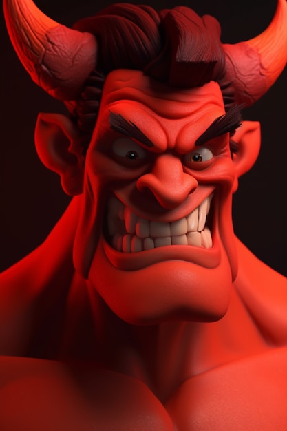 Devil character rendering