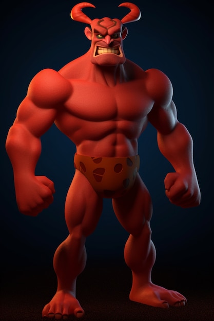 Devil character rendering