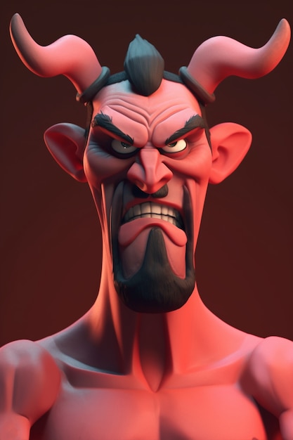 Free Photo devil character rendering