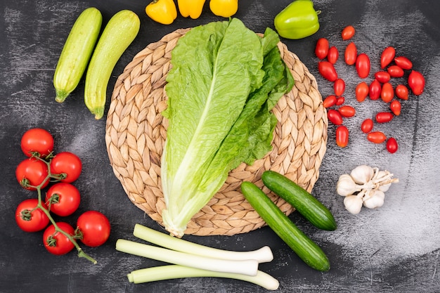 Different and colorful vegetables