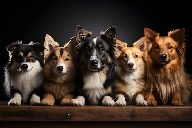 Free photo different kinds of dogs photography