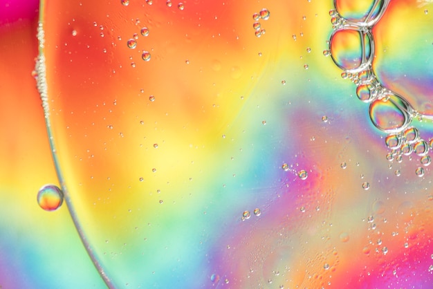 Different rainbow abstract bubbles texture