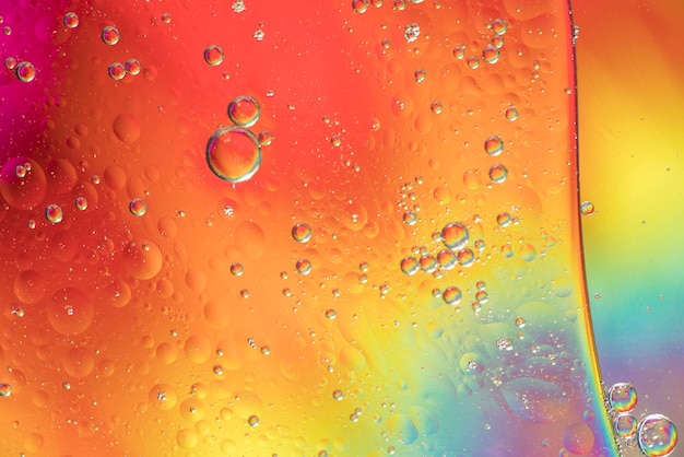 Free Photo different rainbow abstract bubbles texture