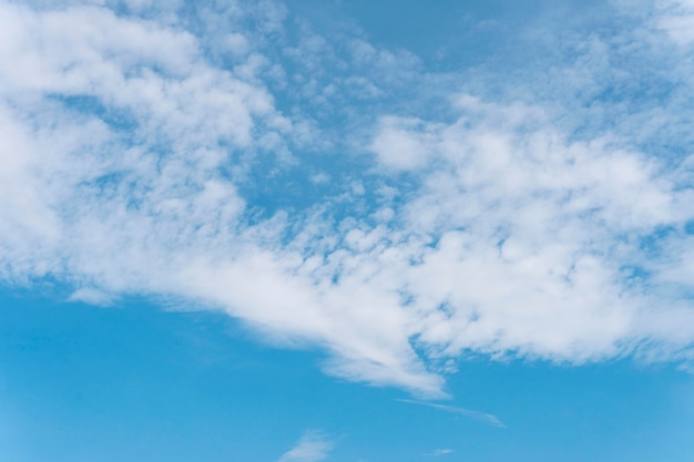 Different shapes of clouds in daylight sky