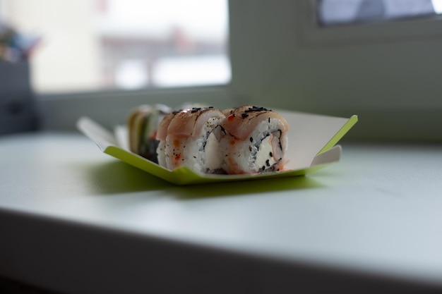 Free Photo different sushi delivery varieties of sushi for lunch or dinner