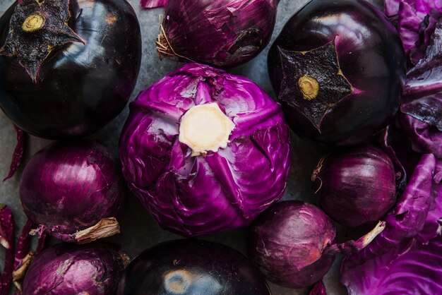 Different types of healthy vegetables