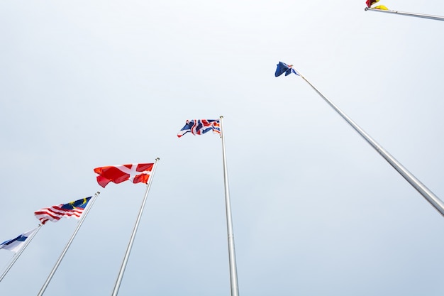 Different world flags