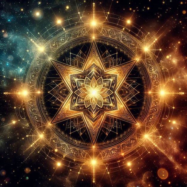 Free Photo digital art cosmic star illustration