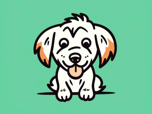 Free photo digital art cute dog