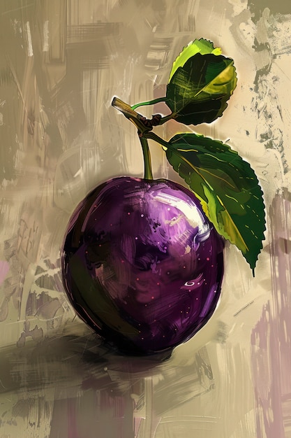 Free photo digital art fruit illustration