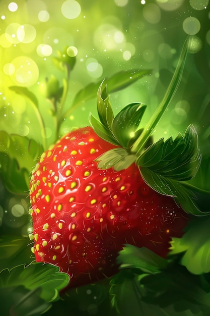 Digital art fruit illustration