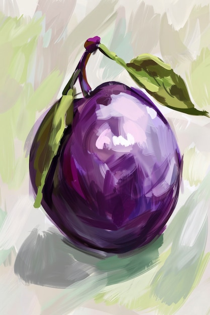 Digital art fruit illustration