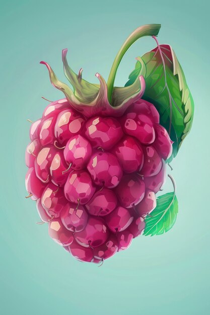 Free photo digital art fruit illustration