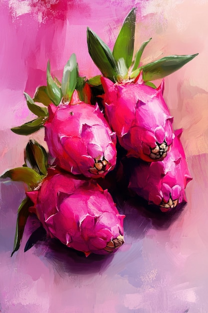 Digital art fruit illustration