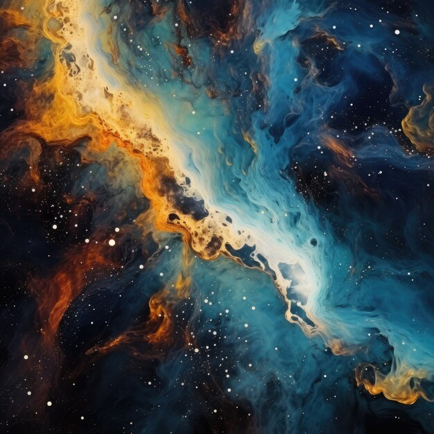 Digital art galaxy