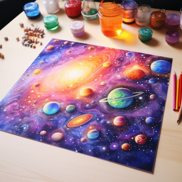 Digital art galaxy