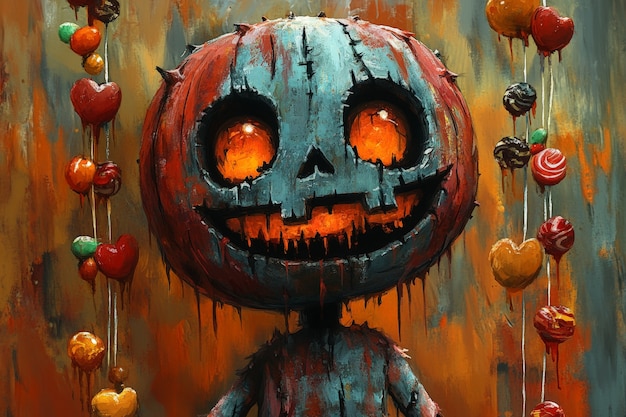 Digital art halloween celebration