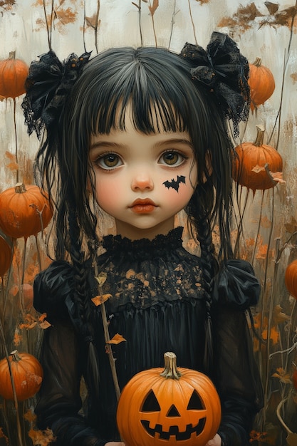 Digital art halloween illustration