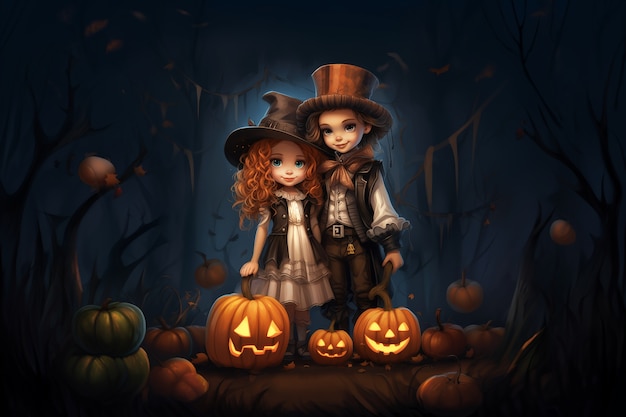 Free Photo digital art halloween illustration