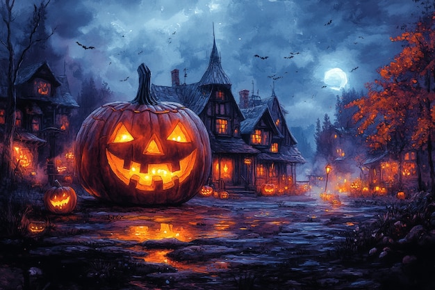 Free photo digital art halloween illustration