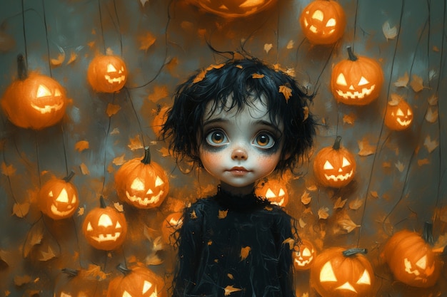 Free photo digital art halloween illustration