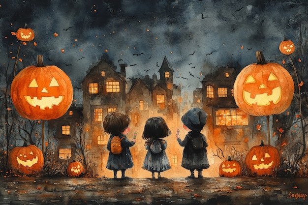 Free photo digital art halloween illustration