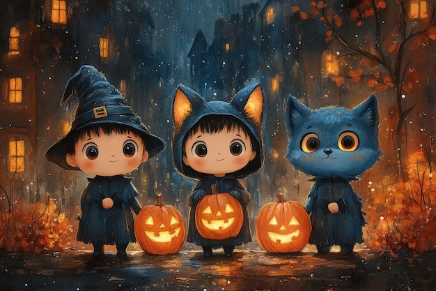 Free photo digital art halloween illustration