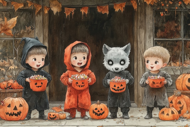 Free photo digital art halloween illustration