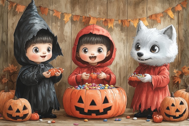 Free photo digital art halloween illustration